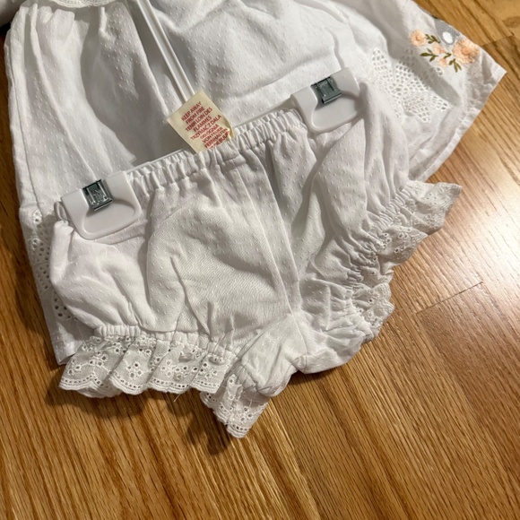 Happily Grey Baby Girl Easter Bunny Dress With Matching Shoes & Diaper Cover - Picture 10 of 13